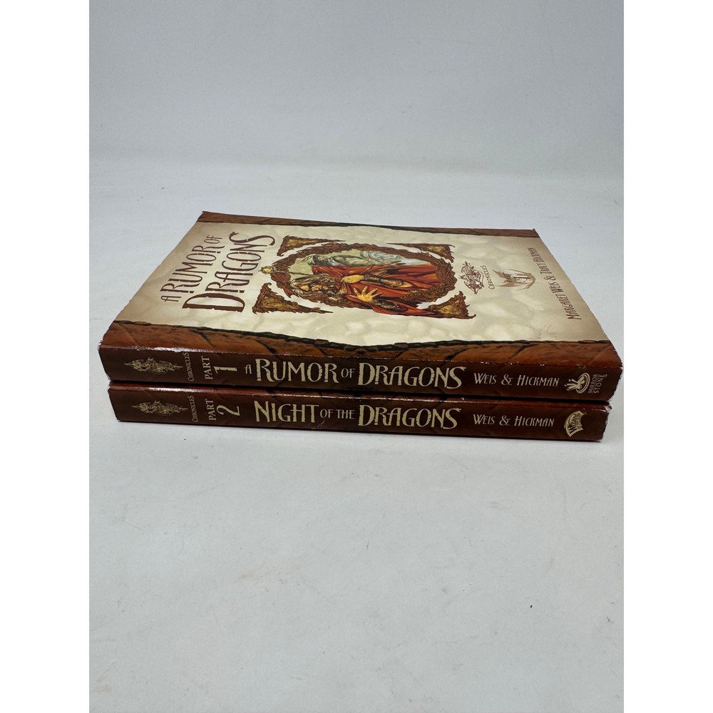 Dragonlance Chronicles Part 1 & 2 Rumor of Dragons Night of Dragons Weis Hickman
